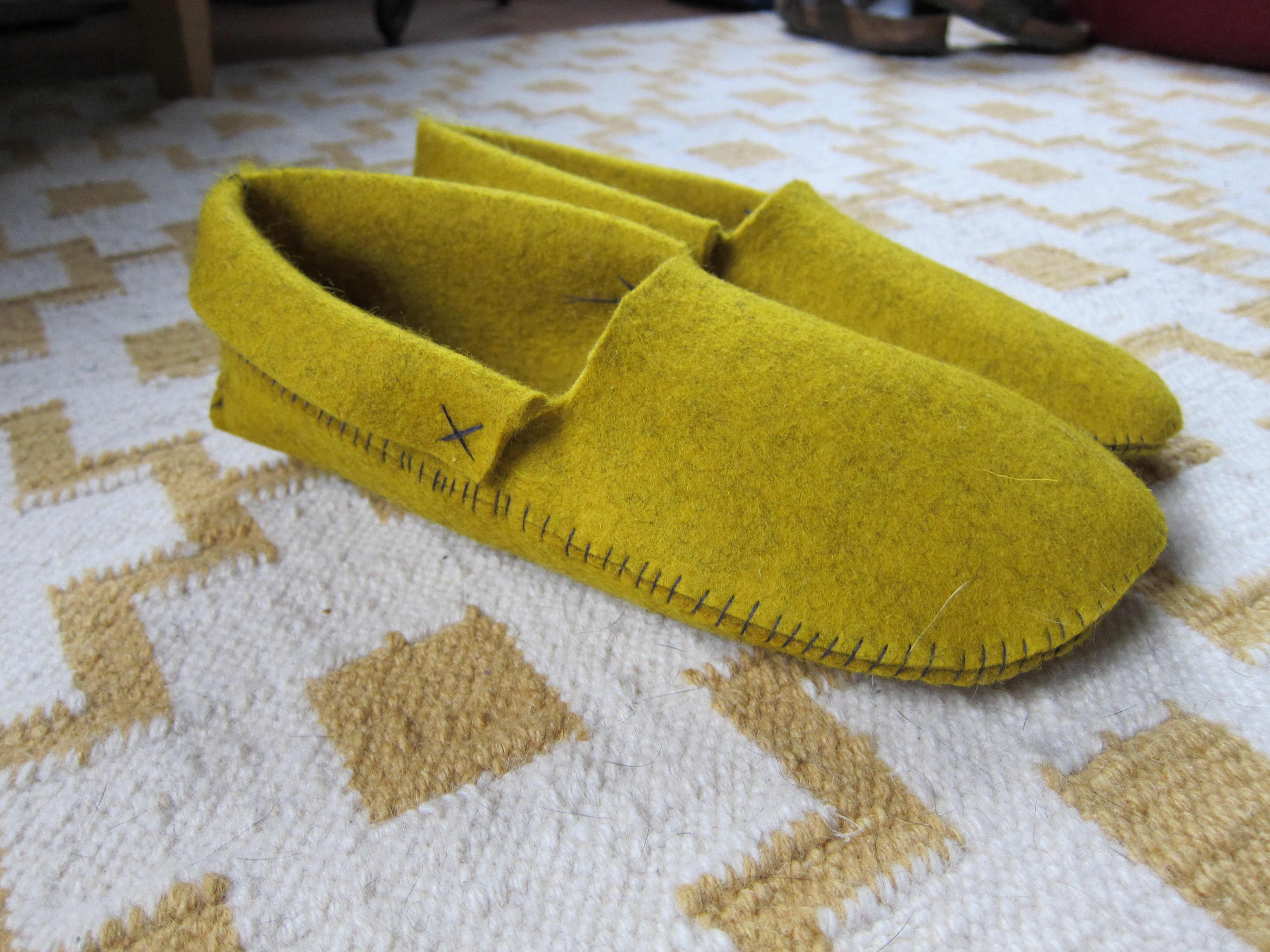 Sewn Felt Slippers | escape from bk
